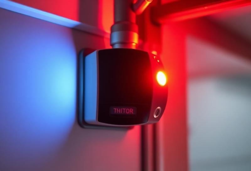 Garage door safety sensors and motion detection system installation